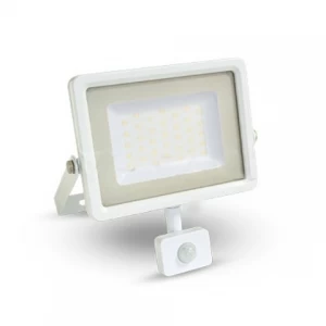 Foco reflector led SLIM 20W c/sensor blanco luz fria