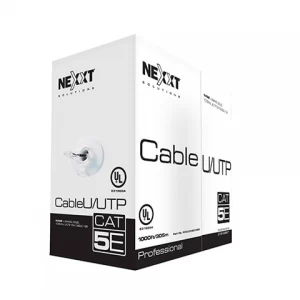 Cable utp CAT 5 unifilar x caja 305 M 100% Cobre NEXXT
