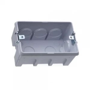 CAJA PLASTICA 5/8 OREJA METALICA PARA LOZA