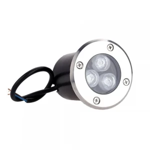 FOCO PISO LED EMBUTIDO 3W IP65 JIE CALIDO ( 80MM)