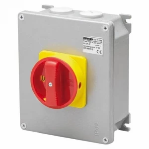 INTERRUPTOR ROTATORIO SOBREPUESTO 3P 160A IP65 M/ROJA GEWISS REF GW70578