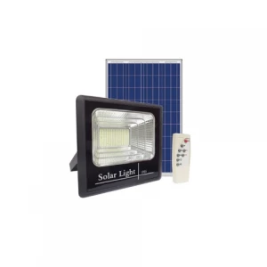 KIT FOCO REFLECTOR LED CON PANEL SOLAR 40W LUZ FRIA MULTICHIP-LOGIC