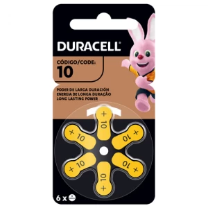 PILAS PARA AUDÍFONOS DURACELL, TAMAÑO 10 X6 UNI