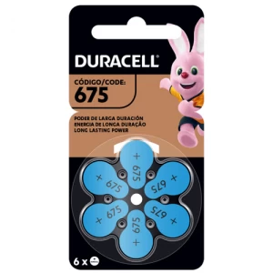 PILAS PARA AUDÍFONOS DURACELL, TAMAÑO 675 X6 UNI