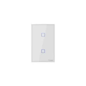 Interruptor De Pared Wifi Blanco Sonoff De 2 Canales