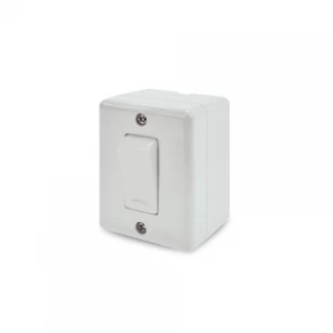 Interruptor Simple Sobrepuesto 9/12 Blanco Lexo