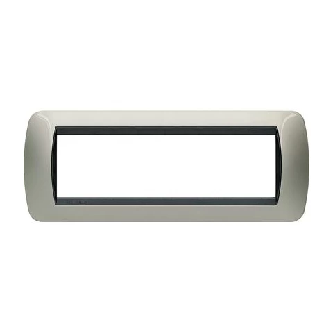 PLACA 7 MOD TITANIO CLARO BTICINO REF L4807TC