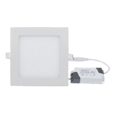 foco led embutido 12w jie cuadrado luz fria