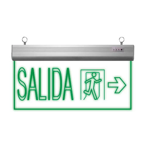 SEÃ‘ALETICA SALIDA-FLECHA IZQUIERDA EMERGENCIA DE LED RELIEVE-JIE