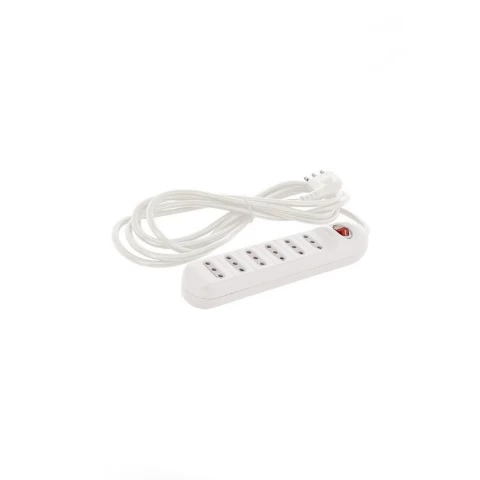Alargador Multiple 6 Pos 3mts Blanco - Lexo