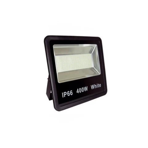 Foco Reflector Led Slim 400w Negro Luz Fria Jie Multichip Samsung