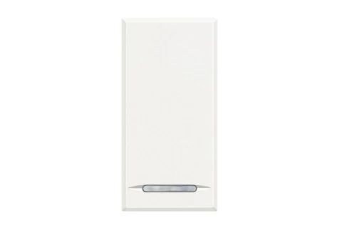 PULSADOR NA BASCULANTE ILUMINABLE 10A 250V - BLANCO BTICINO REF HD4055