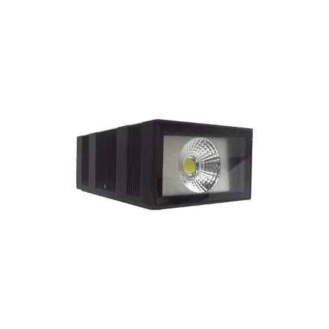 APLIQUE LED 2X5W RECTO NEGRO LUZ FRIA-JIE