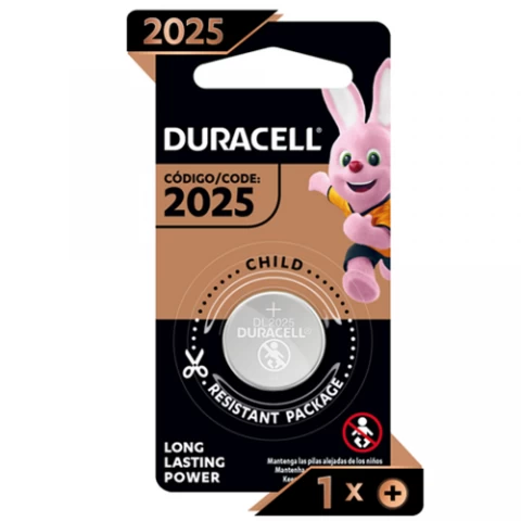 PILAS DURACELL ESPECIAL BOTÓN DE LITIO 2025 DE 3V X1 UNID