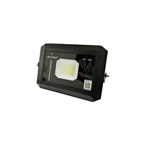 Foco Reflector Led Slim 50w Negro Luz Fria Anti Vandalico