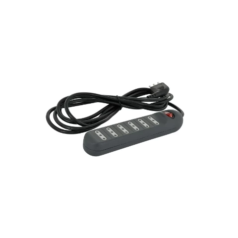 Alargador Multiple 6 Pos 3mts Negro - Lexo