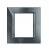 PLACA 3+3 MODULOS COLOR ANTRACITA MODELO AXOLUTE BTICINO REF HA4826HS