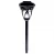 ESTACA FAROL SOLAR LED 2,5W CALIDO PLASTICO NEGRO