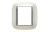 PLACA 3+3 COLOR  PLATA SATINADA MODELO ELIPTICA BTICINO REF HB4826SAN
